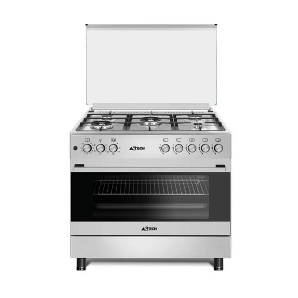 CUISINIERE ASTECH 5 FEUX 90/60 A GAZ FULL OPTION CK97MS