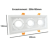 Spot LED Enc/plafond (GU10-GU3.5) – Image 2