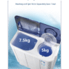 MACHINE A LAVER HISENSE 7KG SEMI-AUTOMATIQUE TWINTUB WSQB753W – Image 4